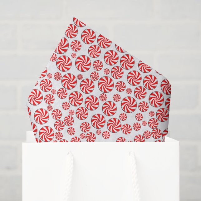 Papier Mousseline Bonbons à la menthe poivrée (Sac cadeau)