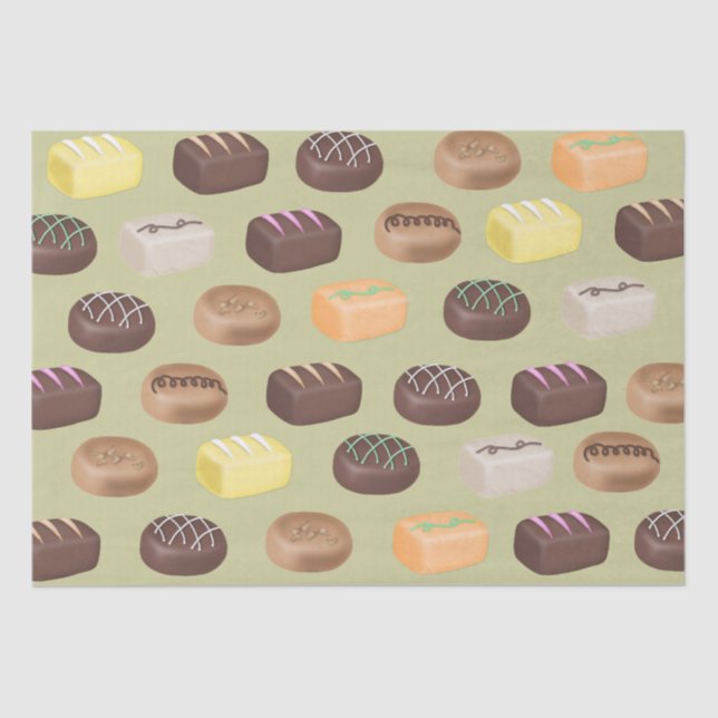 Papier Mousseline Bonbons au chocolat (Recto)