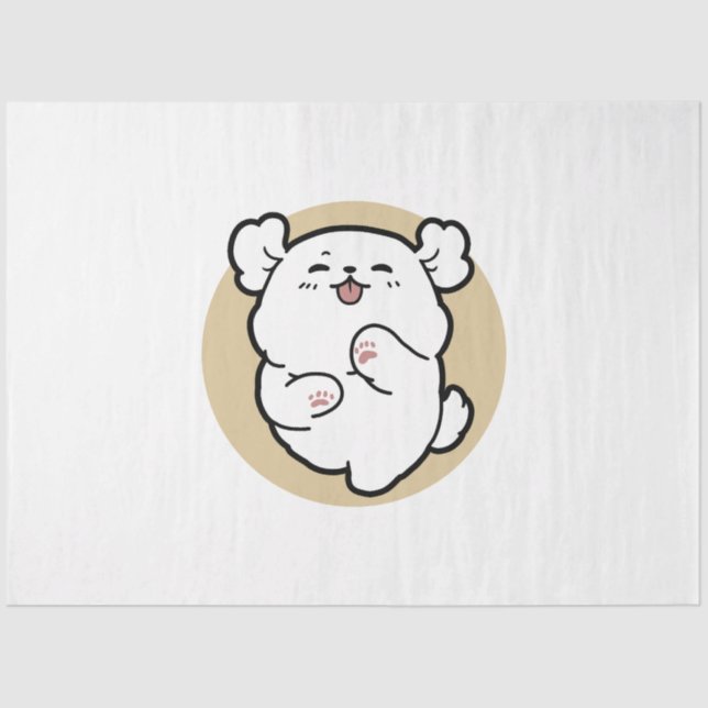 Papier Mousseline Bonjour du côté écorché (Recto)