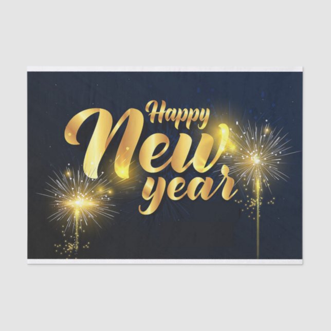 Papier Mousseline Bonne année (Recto)