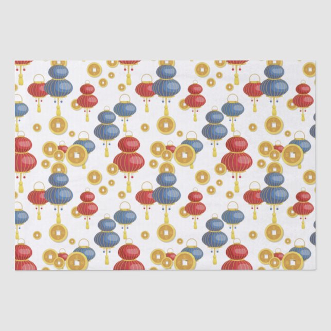 Papier Mousseline Bonne année chinoise  (Recto)