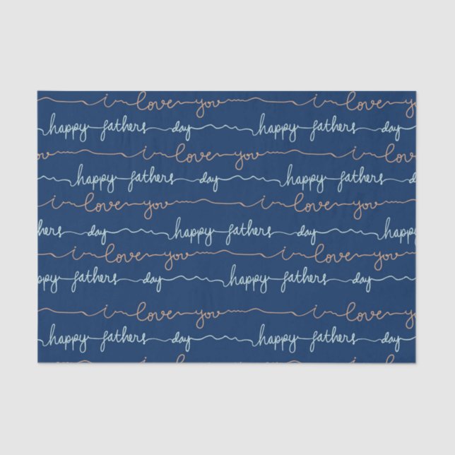 Papier Mousseline Bonne Fête des pères (Recto)