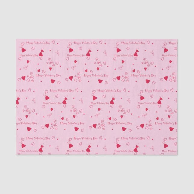 Papier Mousseline Bonne Saint Valentin (Recto)