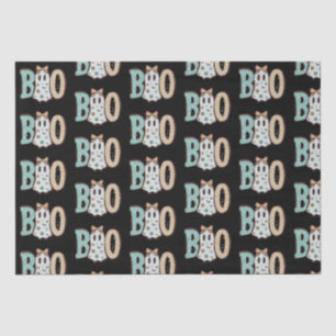 Papier Mousseline Boom Ghost Green Orange Cute Black Halloween
