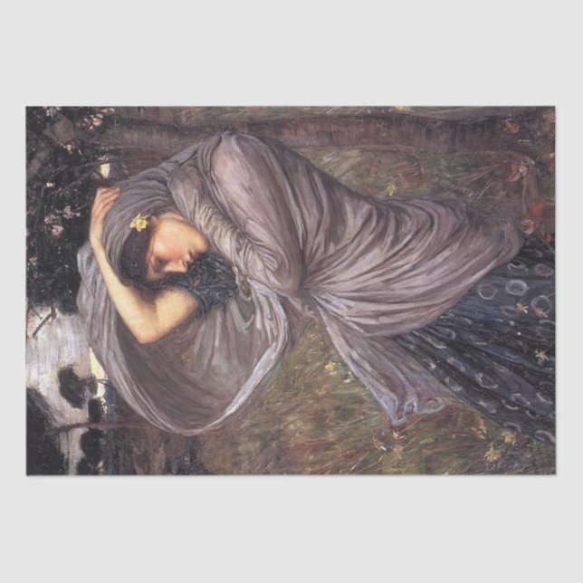 Papier Mousseline Boreas par John William Waterhouse, 1903 (Recto)