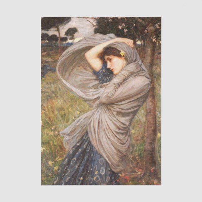 Papier Mousseline Borée par John William Waterhouse (Recto)