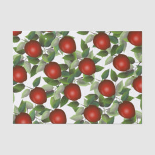 Papier Mousseline Botanique Red Apple