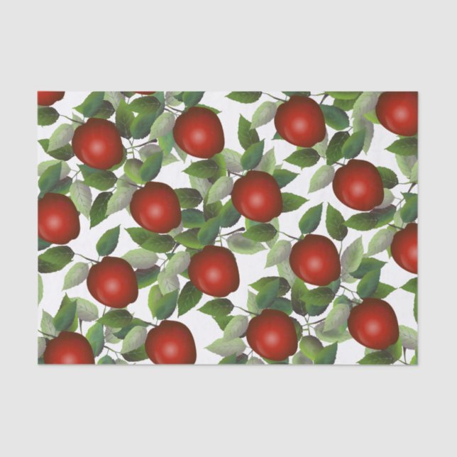 Papier Mousseline Botanique Red Apple (Recto)