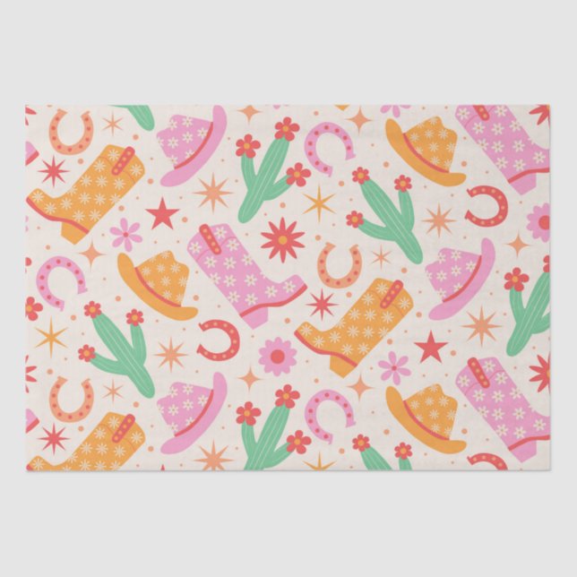 Papier Mousseline Bottes pour fille super et Motif Casquette avec Ca (Recto)