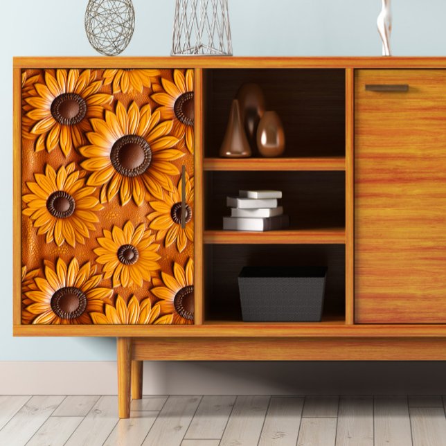 Papier Mousseline Boucles de tournesol en cuir à outils (Créateur téléchargé)