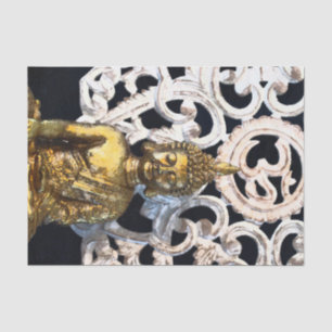 Papier Mousseline Bouddha Terre d'Or OM Aum Ajna Soirée de Méditatio