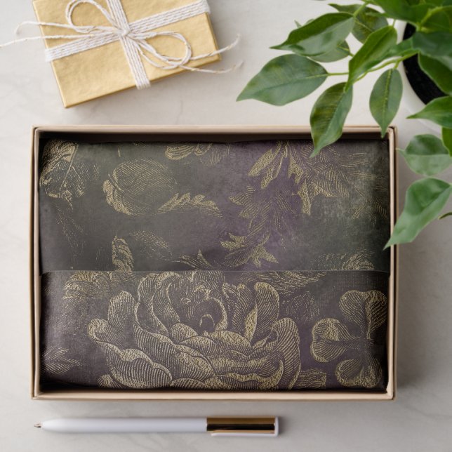 Papier Mousseline Boudoir Sombre  (Cadeau)