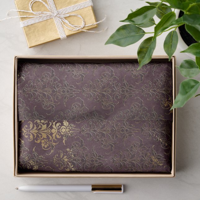 Papier Mousseline Boudoir Sombre  (Cadeau)