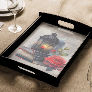 Papier Mousseline Boudoir victorien Antique Spellbooks et Lanterne