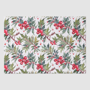 Papier Mousseline Boughs de Festive de Holly