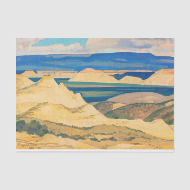 Papier Mousseline Boulder Valley par Maynard Dixon (Recto)