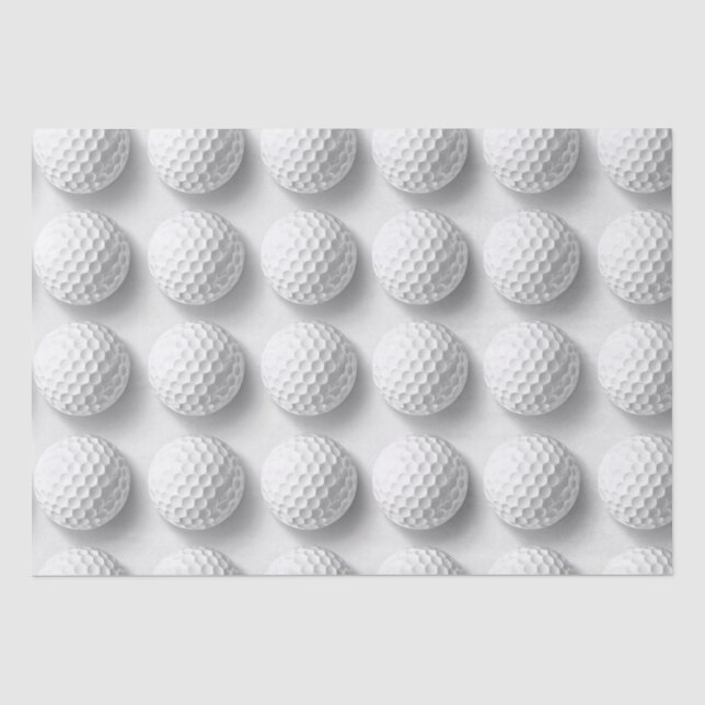 Papier Mousseline Boule de golf partout (Recto)