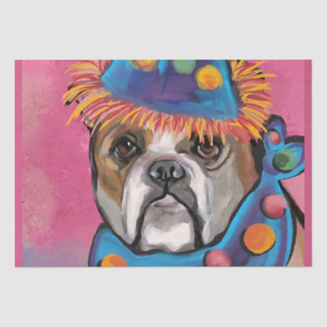 Papier Mousseline Bouledogue (Recto)
