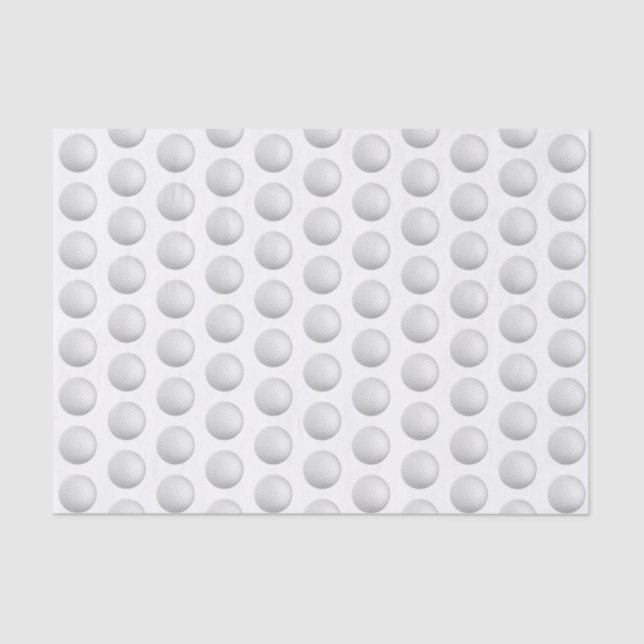 Papier Mousseline Boules de golf partout (Recto)