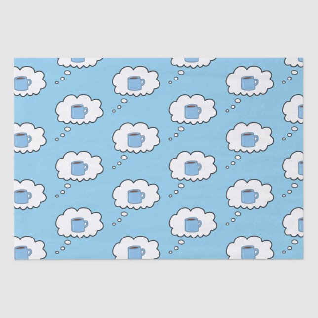 Papier Mousseline Boules de pensée de café Mug (Recto)