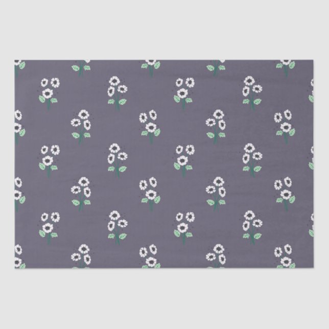 Papier Mousseline Bouquet de fleur marguerite (Recto)