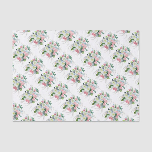 Papier Mousseline Bouquet de fleurs (Recto)