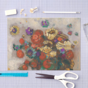 Papier Mousseline Bouquet de Fleurs Odilon Redon
