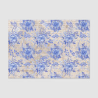 Bouquet de fleurs vintage Blue Chinoiserie Découpa