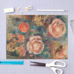 Papier Mousseline Bouquet de Rose Renoir