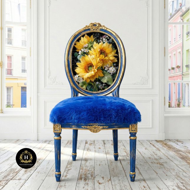 Papier Mousseline Bouquet de Tournesols Dorés Découpage (Créateur téléchargé)