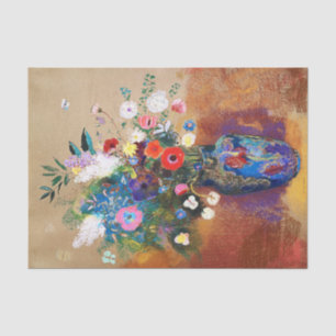 Papier Mousseline Bouquet vintage de fleurs par Odilon Redon
