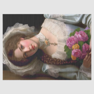 Papier Mousseline Bouquet vintage De La Dame Victorienne De La Décou