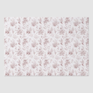 Papier Mousseline Bourgogne Toile De Jouy Vintage Floral Chinoiserie