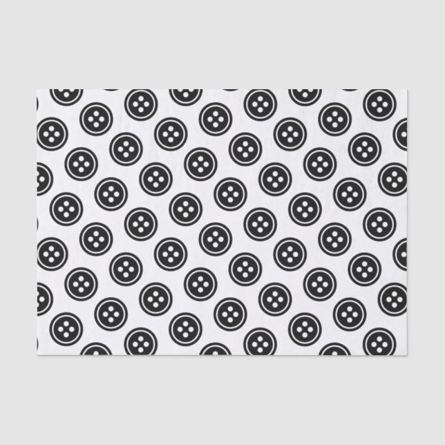 Papier Mousseline Bouton noir (Recto)