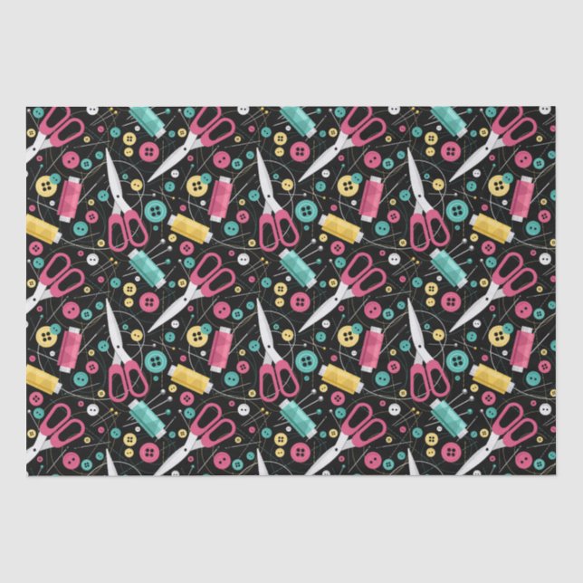 Papier Mousseline Boutons et bobines  (Recto)