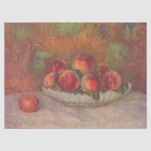 Papier Mousseline Bowl of Peaches (par Pierre-Auguste Renoir)