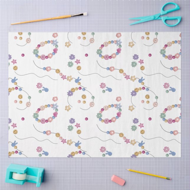 Papier Mousseline Bracelet d'amitié fille Motif de bijoux (Artisanat)