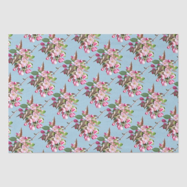 Papier Mousseline Branche des fleurs d'aun (Recto)