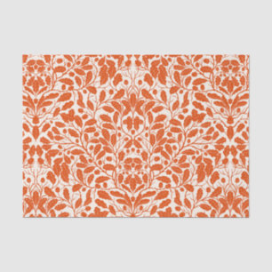 Papier Mousseline Branches et feuilles de chêne, motif damassé dans 