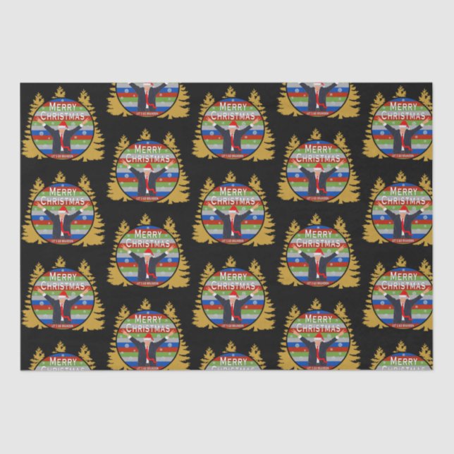 Papier Mousseline Brandon Noël Trump Snowflake Holiday (Recto)