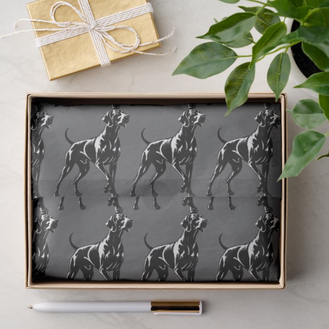 Papier Mousseline Braque de Weimar  (Cadeau)