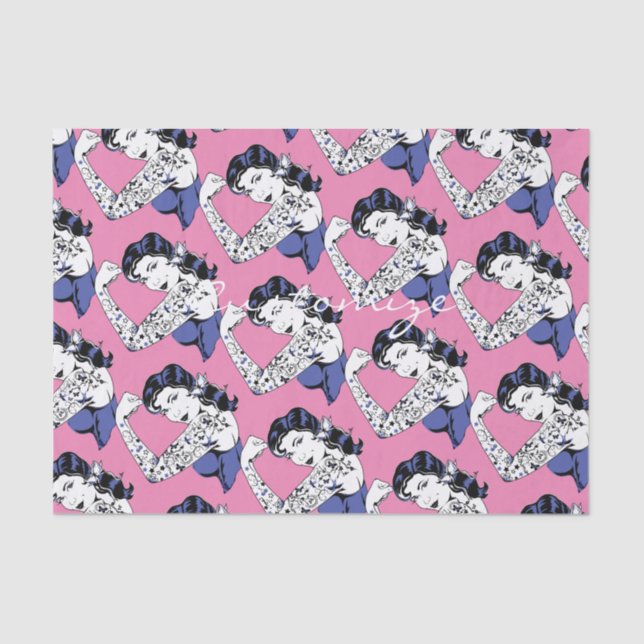 Papier Mousseline Bras de fille de tatouage vers le haut de (Recto)