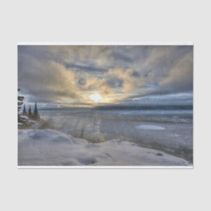 Papier Mousseline Bras de Turnagain de solstice d'hiver