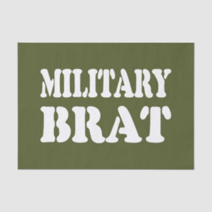 PAPIER MOUSSELINE BRAT MILITAIRE