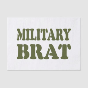 PAPIER MOUSSELINE BRAT MILITAIRE