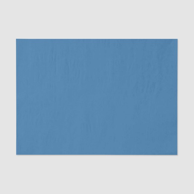 Papier Mousseline Breaking Waves Rich Saturé bleu solide (Recto)