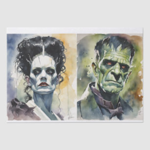 Papier Mousseline Bride aquarelle de Frankenstein & Frankenstein