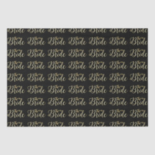 Papier Mousseline Bride Modern Parties scintillant Texte Motif sans