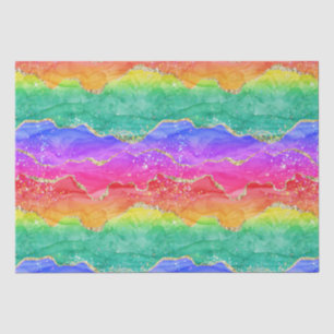 Papier Mousseline Bright Colorant arc-en-ciel Parties scintillant Go