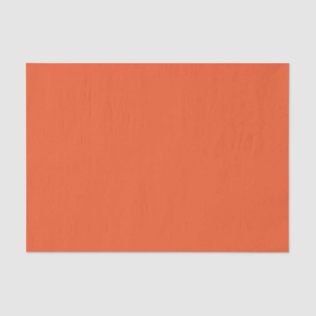 Papier Mousseline Bright Orange Minimalist Solid Background (Recto)